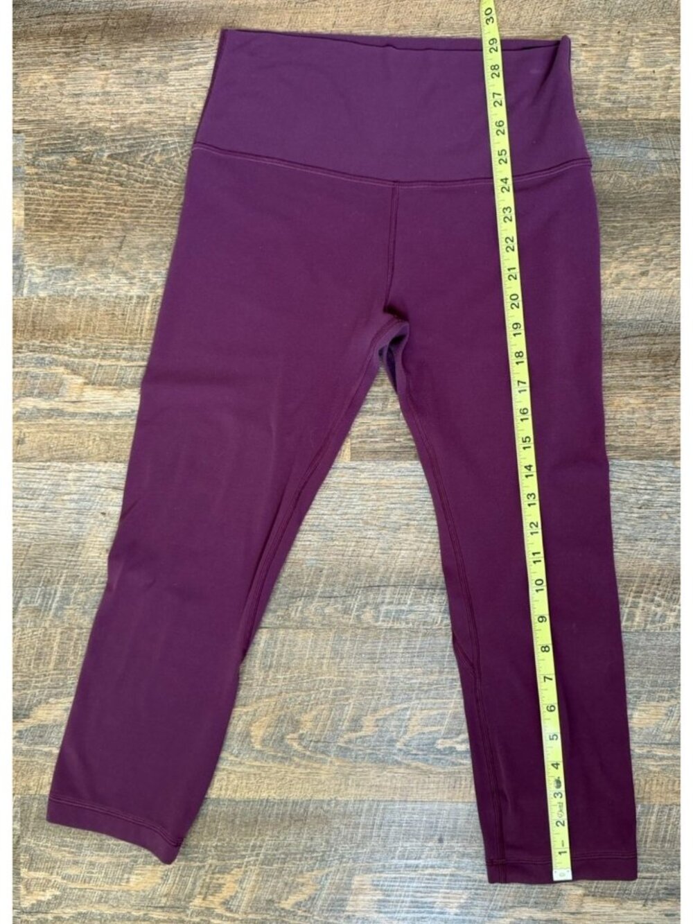 Lululemon Leggings Burgundy Women's [Size 8-10] - Picture 4 of 6